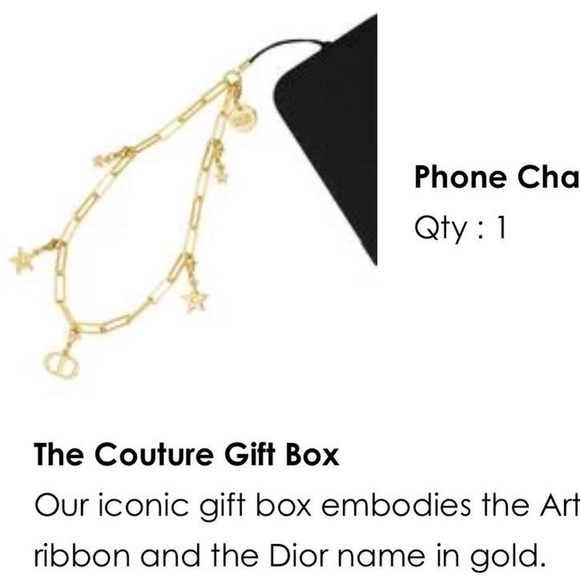 DIOR Phone Charm Bag Charm NEW IN BOX - Picture 6 of 6